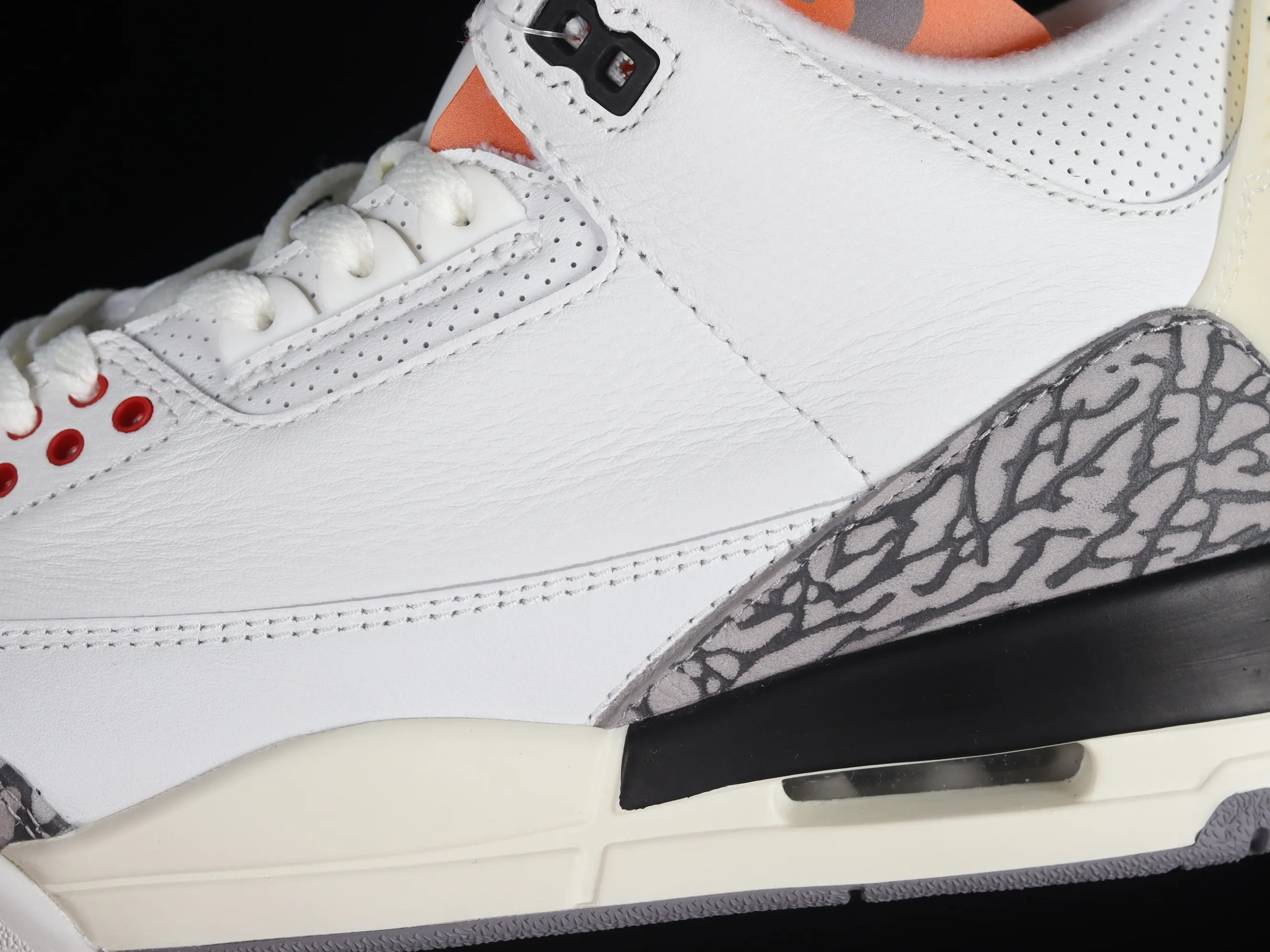 All categories Air Jordan Jordan series basketball shoes Air Jordan 3 OG version Air Jordan 3 "White Cement Reimagined" AJ3 Joe 3 new white cement top layer replica basketball shoes DN3707-100